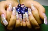 Применение технологии клей-пудра для наращивания ногтей 